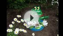Как украсить двор поделкой лягушкой своими руками. 35 фото