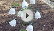 Поделки из пластиковых бутылок для сада